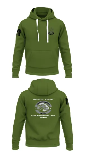 Camp Buehring CID Office Store 1  Core Men's Hooded Performance Sweatshirt - 54392385292