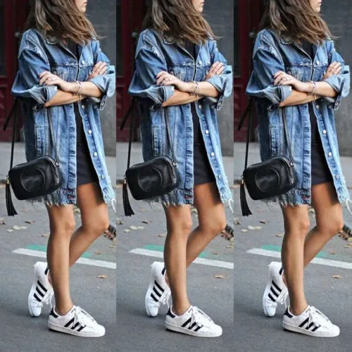 Casual Long Denim Jacket