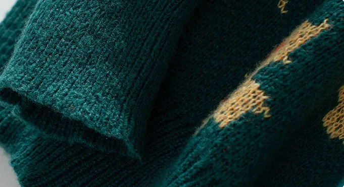 Casual Round Neck Knit Sweater for Women