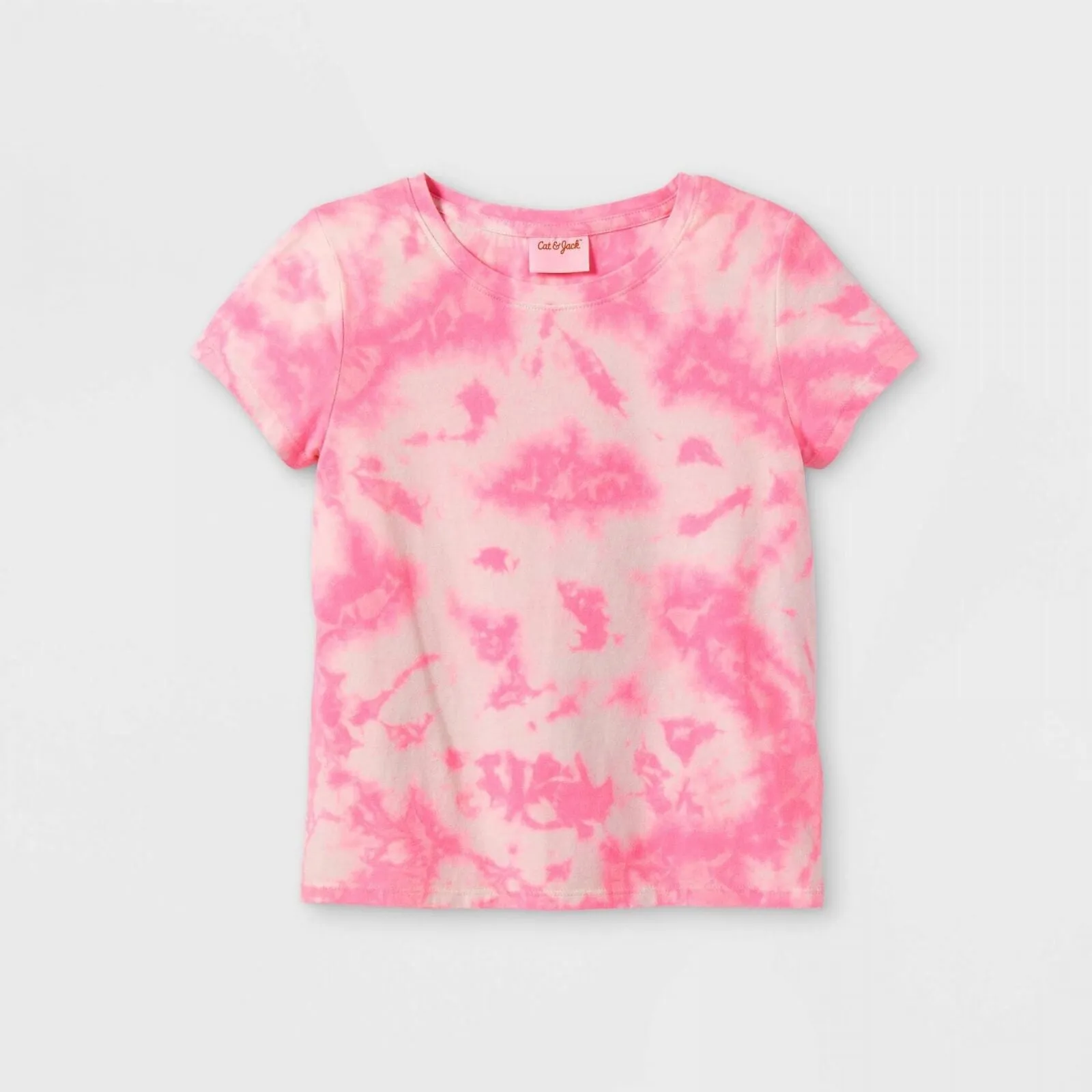 Cat & Jack Girls' Tie-Dye Short Sleeve T-Shirt