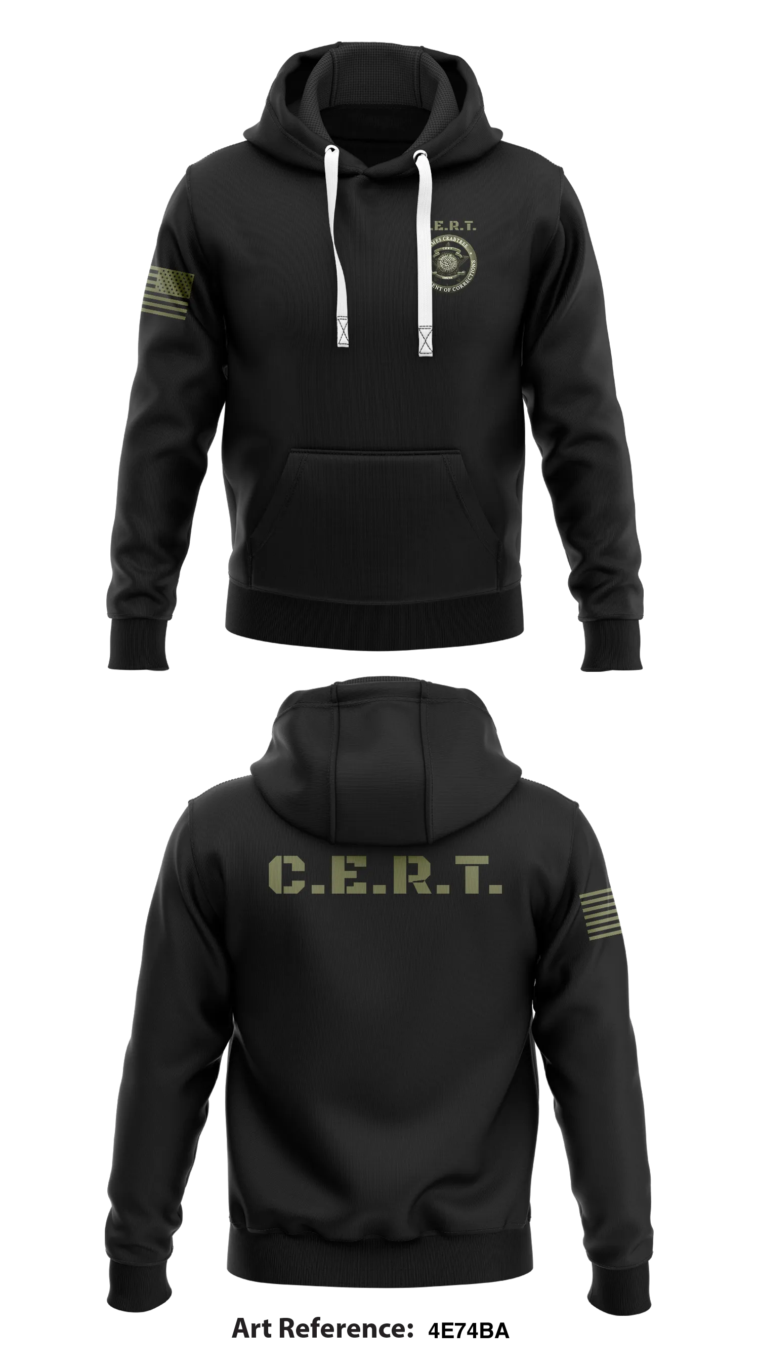 C.E.R.T. Store 1  Core Men's Hooded Performance Sweatshirt - 4e74Ba