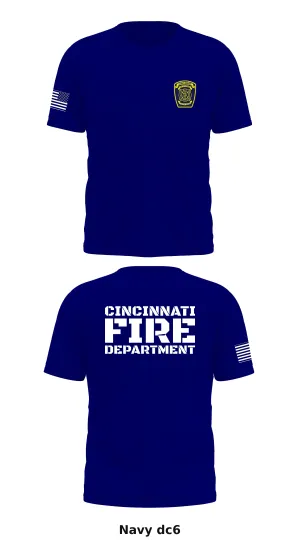Cincinnati Fire Department Store 1 Core Men's SS Performance Tee - dc6