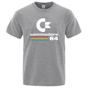 Commodore 64 Retro Print Men's Loose Summer Tee