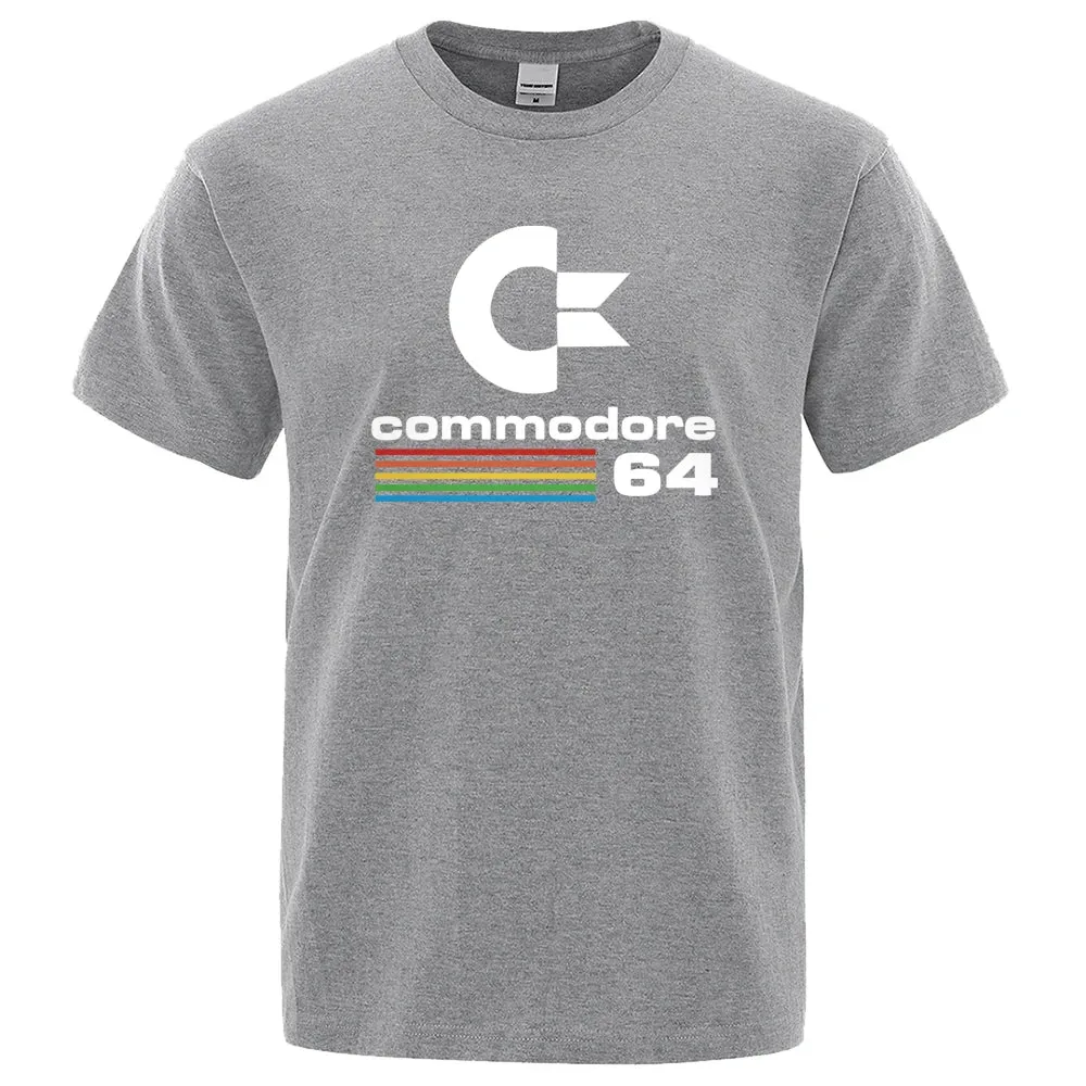 Commodore 64 Retro Print Men's Loose Summer Tee