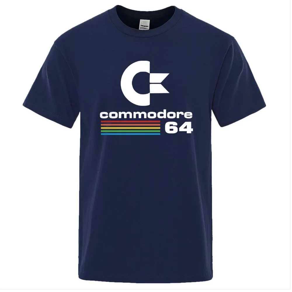 Commodore 64 Retro Print Men's Loose Summer Tee