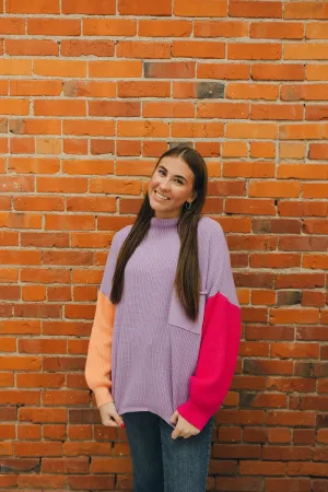 Contrast Colored Sweater