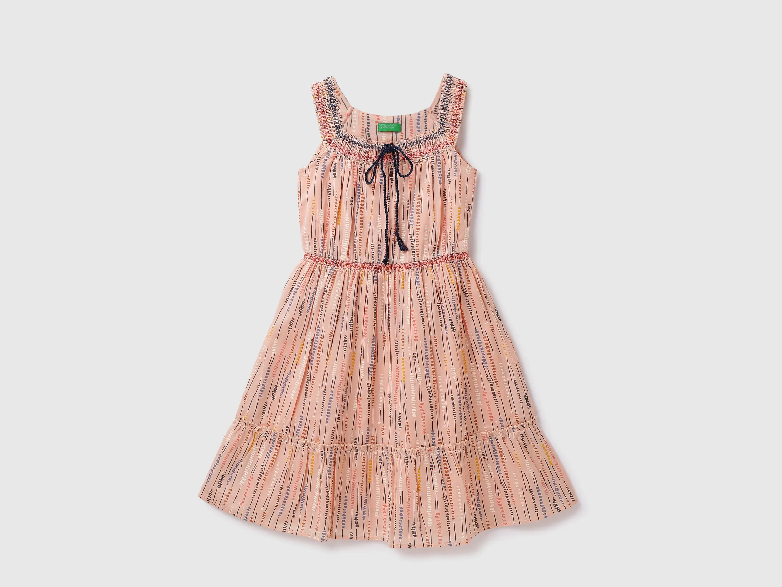 Cotton Printed Square Neck Girls Dresses