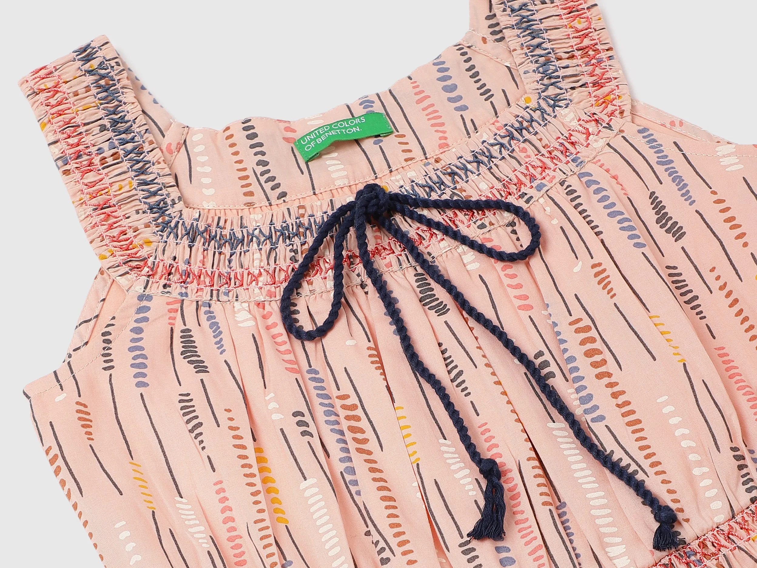 Cotton Printed Square Neck Girls Dresses