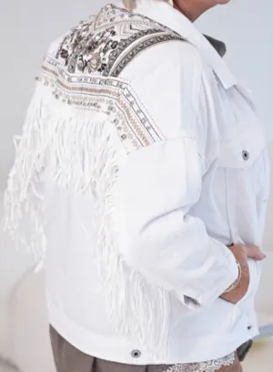Cow girl Italian Denim Jacket