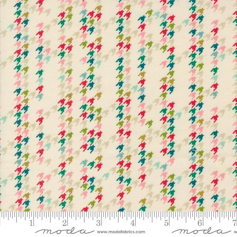 Cozy Wonderland by Moda Fabric HOUNDSTOOTH PARTY/NATURAL