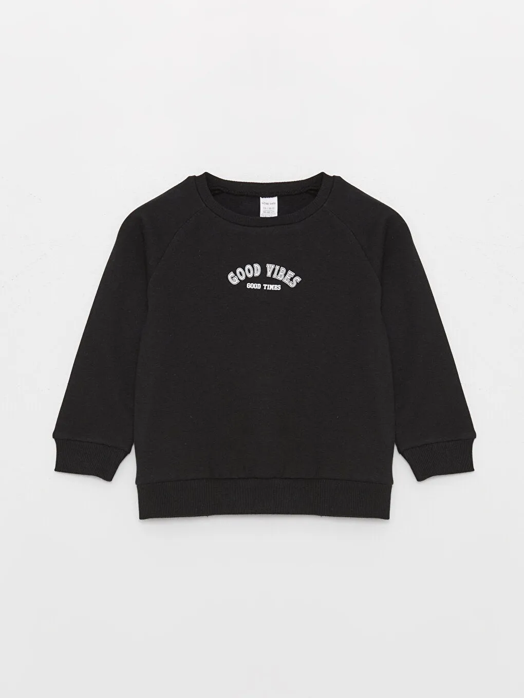 Crew Neck Long Sleeve Printed Baby Boy Sweatshirt