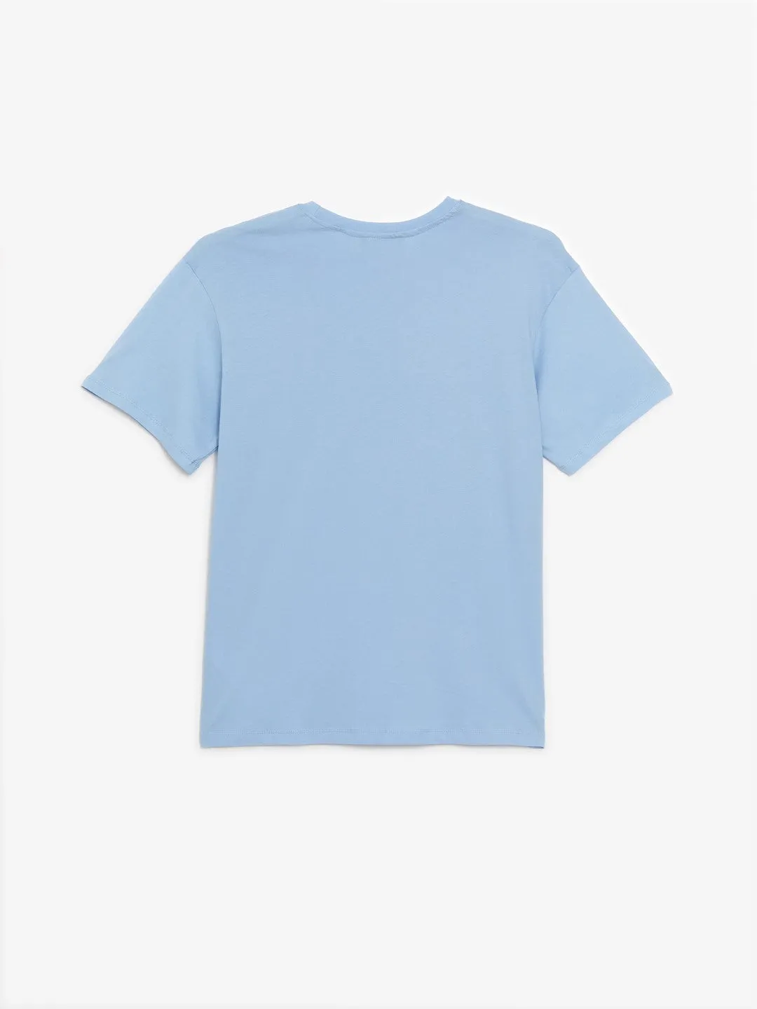 Crew Neck Short Sleeve Printed Combed Cotton Men's T-Shirt