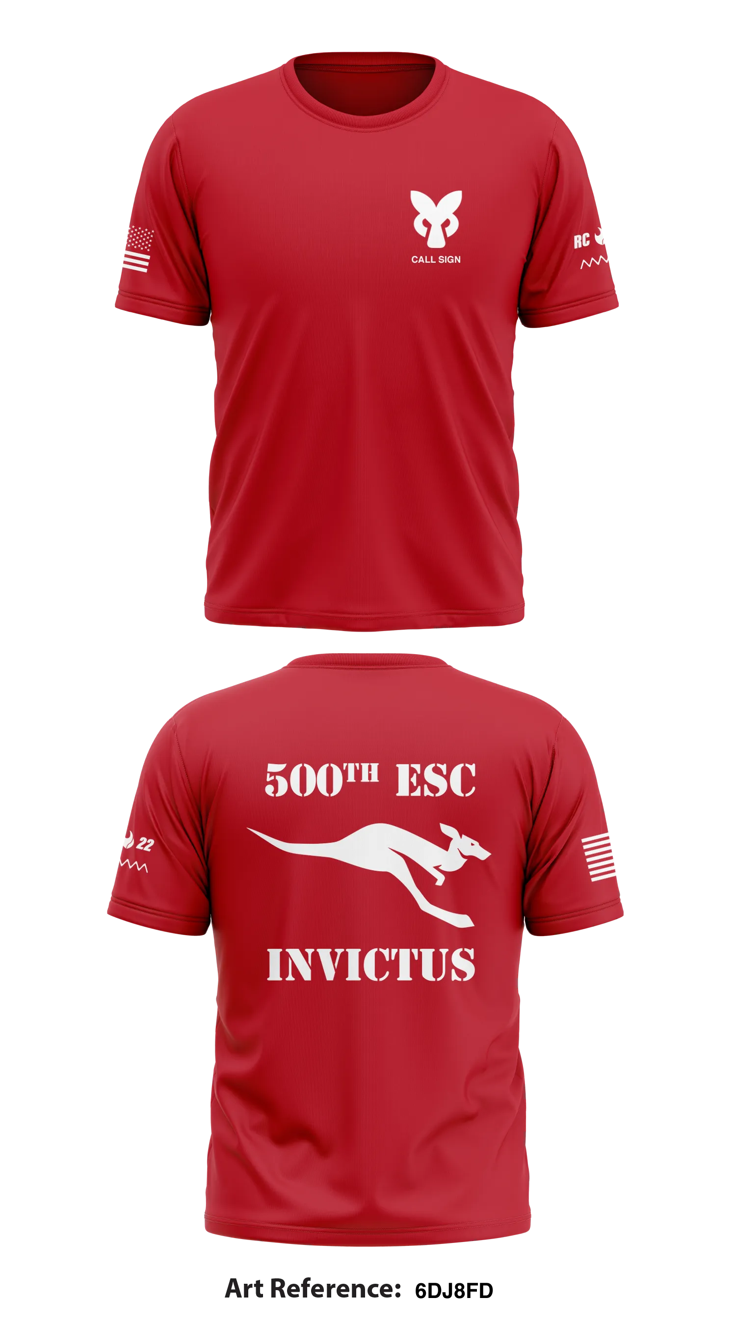 CUSTOM - 500th ESC Core Men's SS Performance Tee - 6dJ8FD