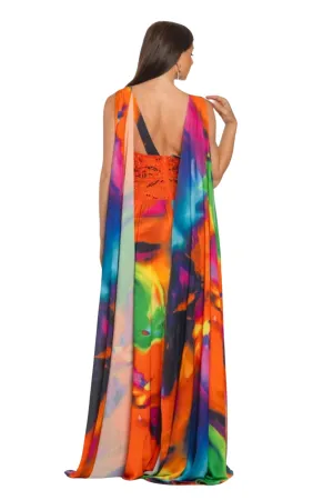 Dana Deep Neck Maxi Dress