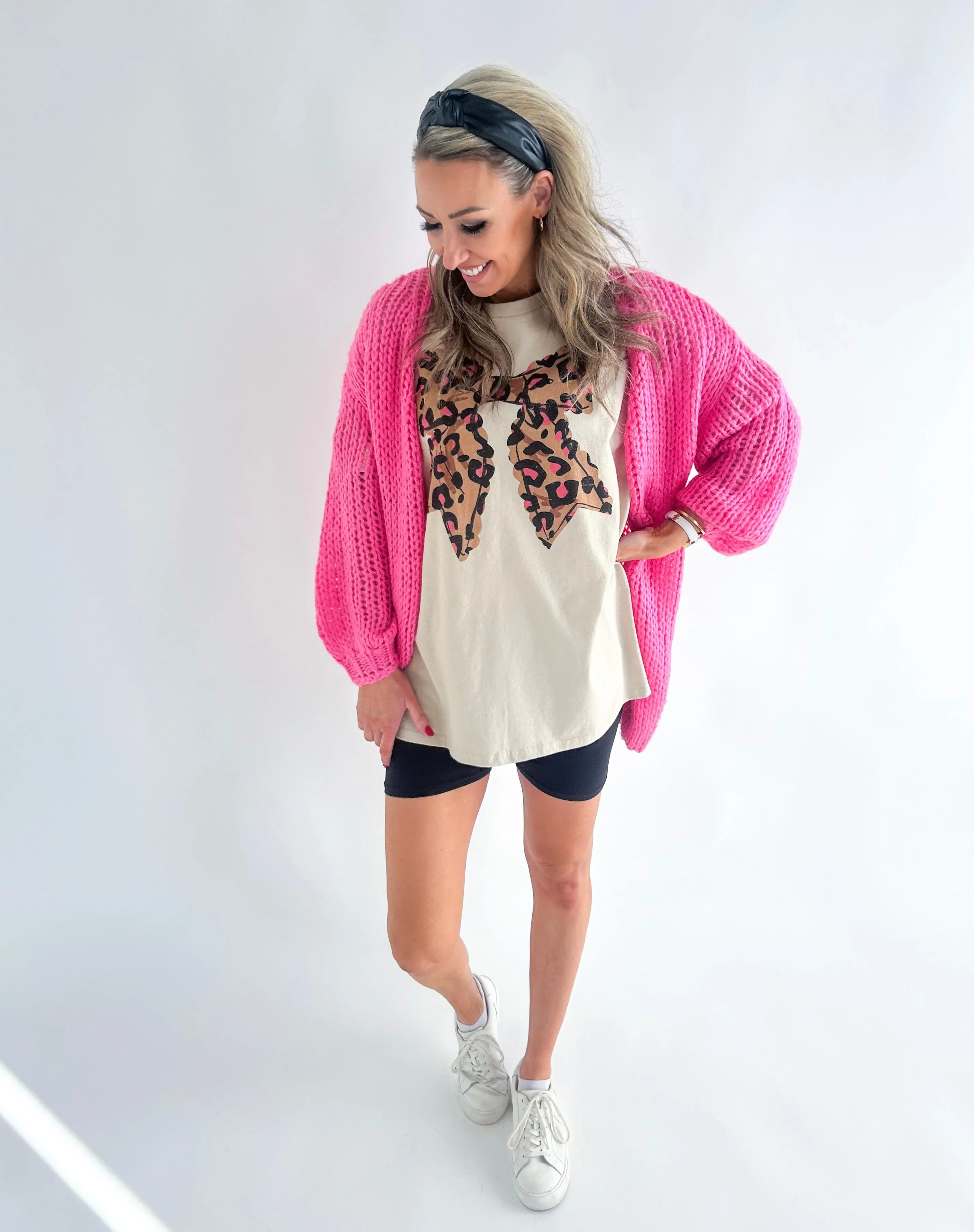 Deanna Open Front Oversized Knited Sweater Cardigan