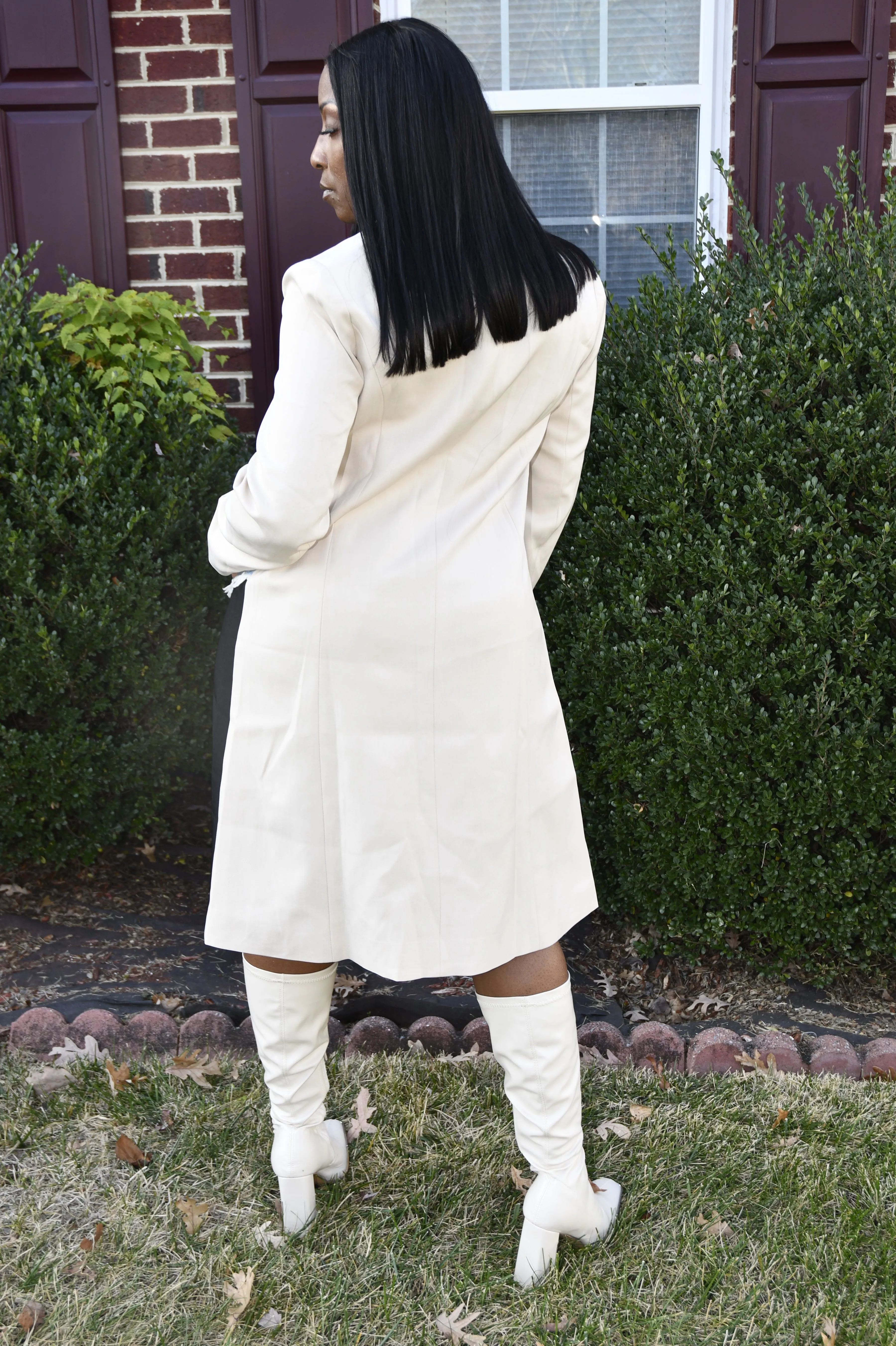 Denim Mosaic Trench