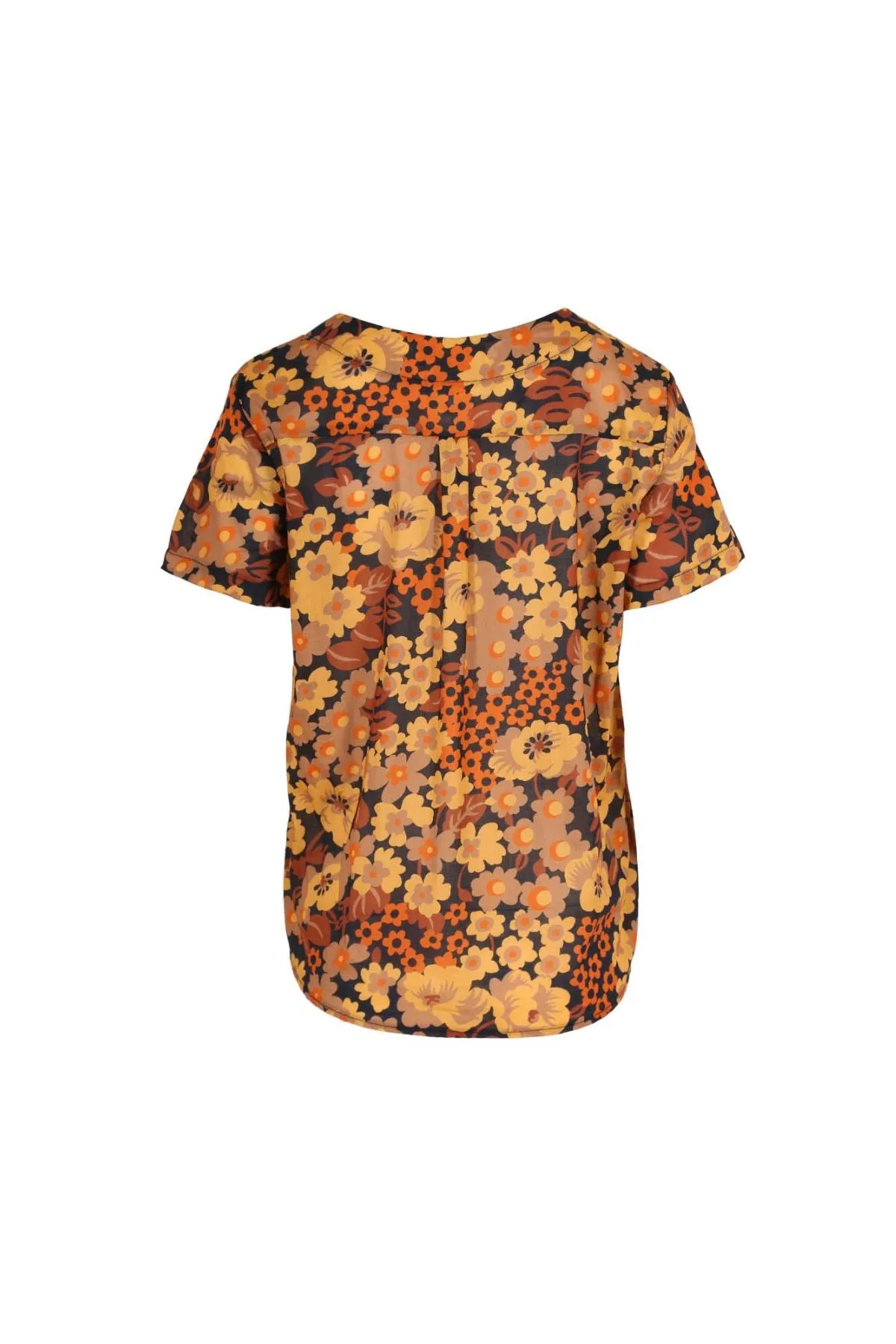 Dilon Top Tangerine in Cotton