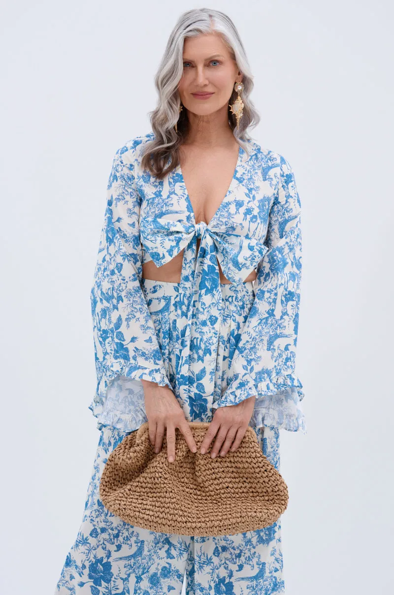 DOLLED UP TIE FRONT TOP