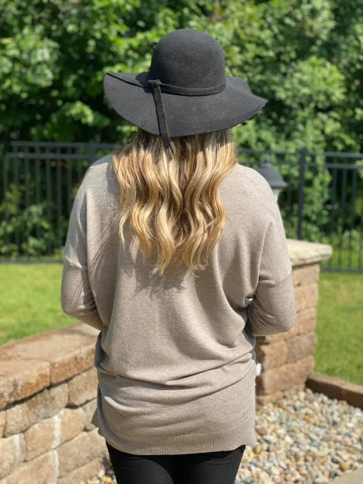 Dream on Sweater - Heather Mocha
