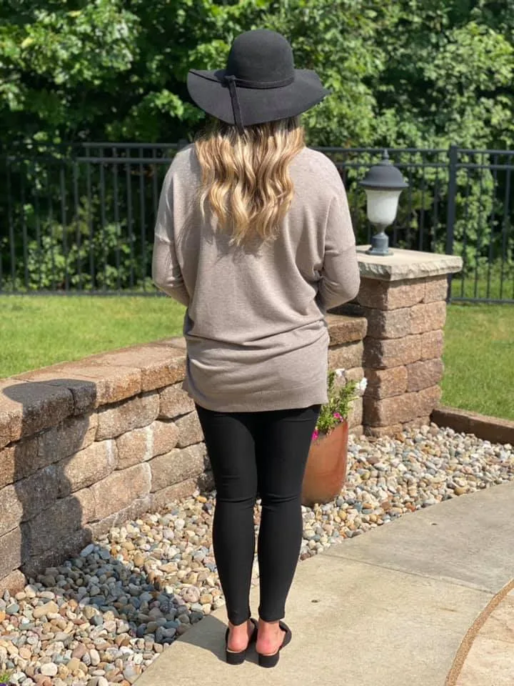 Dream on Sweater - Heather Mocha