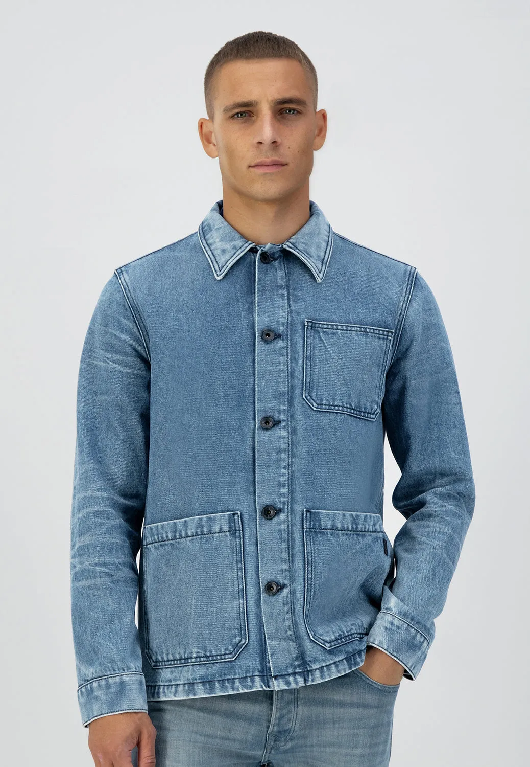 DSTREZZED PATCH POCKET DENIM JACKET 150014