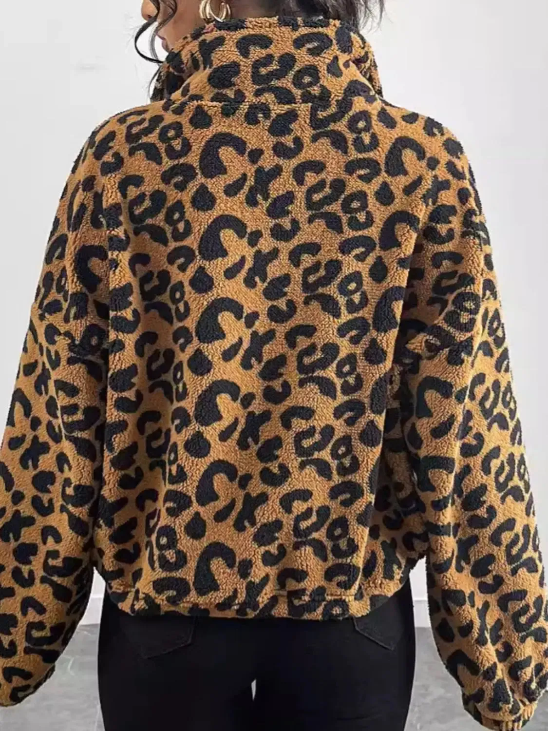 'Elsinore' Leopard Fleece Jacket