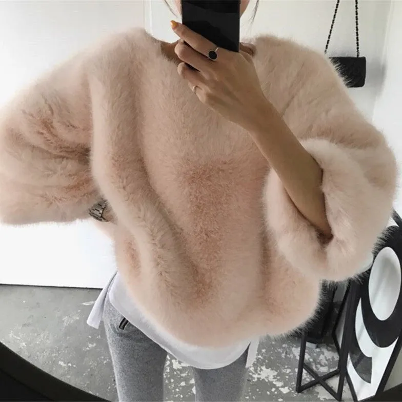 Faux Fur Warm Sweaters