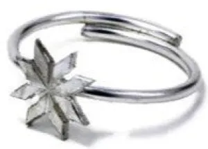 Fjellsmykke - Eight-Leaf Silver Ring