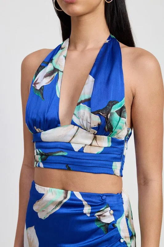 Floral Halter Top