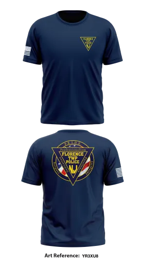 Florence Twp Police Dept Store 1 Core Men's SS Performance Tee - YR3Xu8