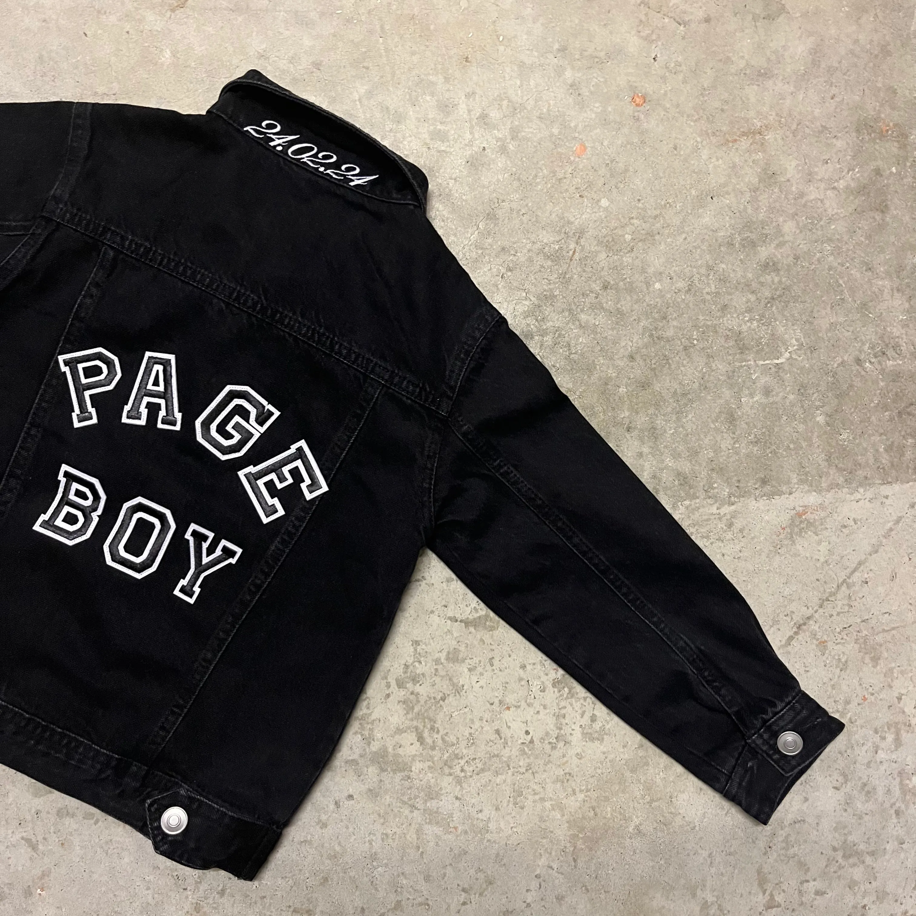 Flower Girl & Page Boy Personalised Denim Jacket