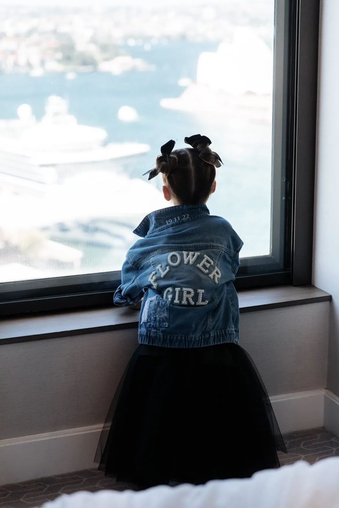 Flower Girl & Page Boy Personalised Denim Jacket