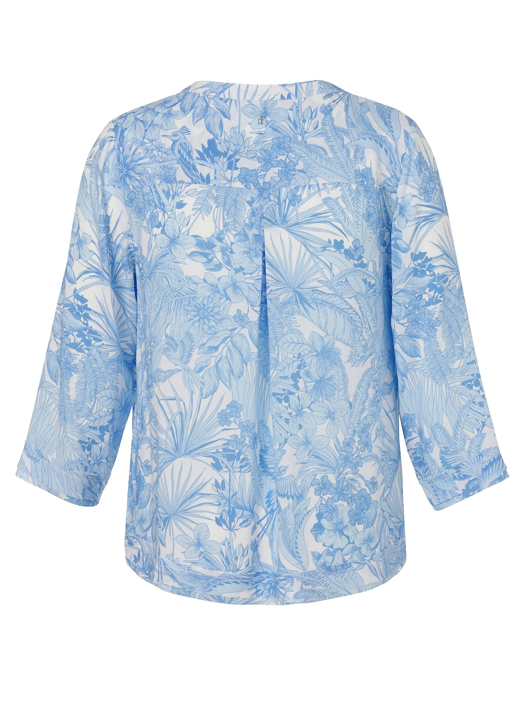 Frapp Floral Blouse in Blue