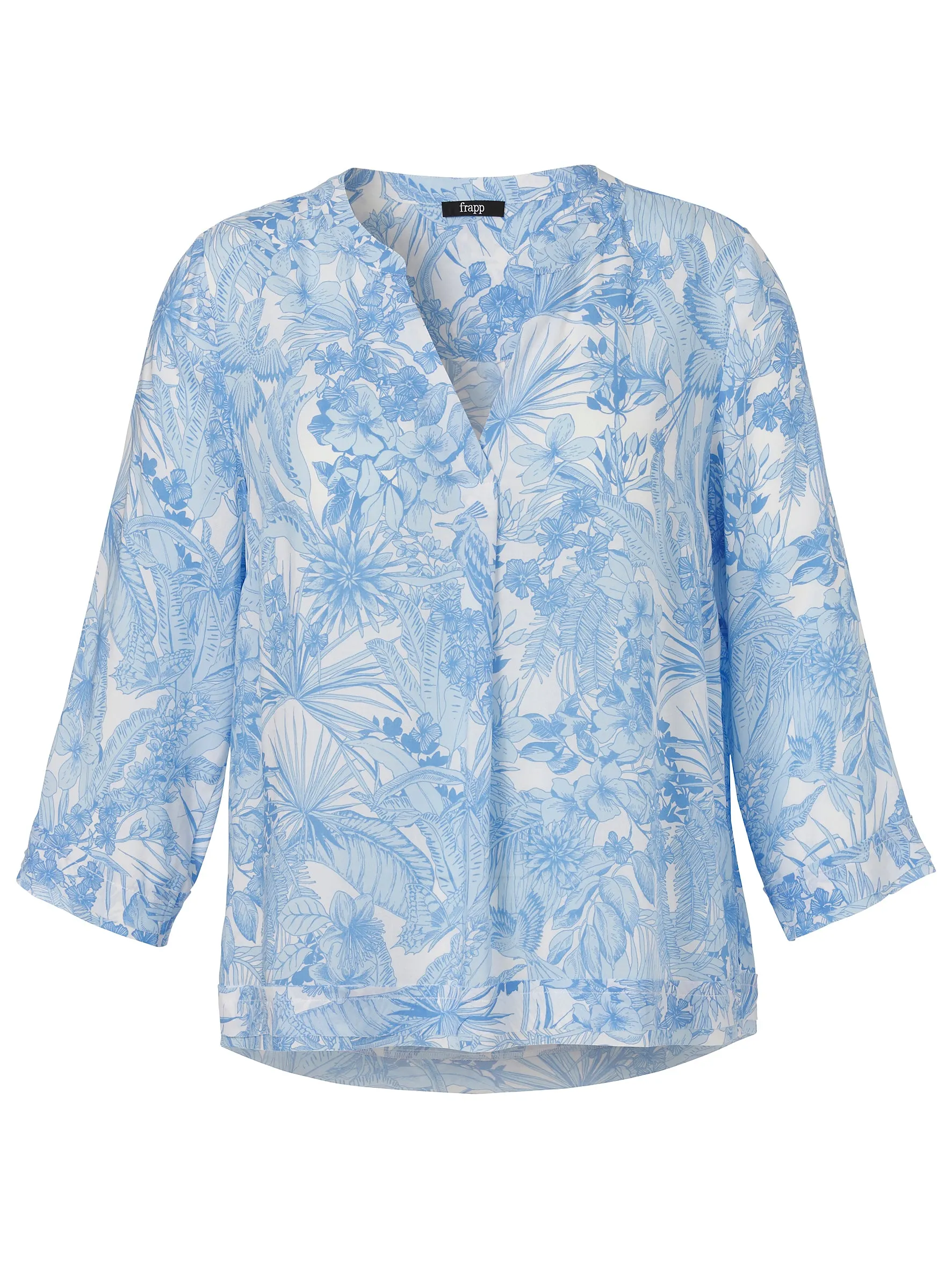 Frapp Floral Blouse in Blue