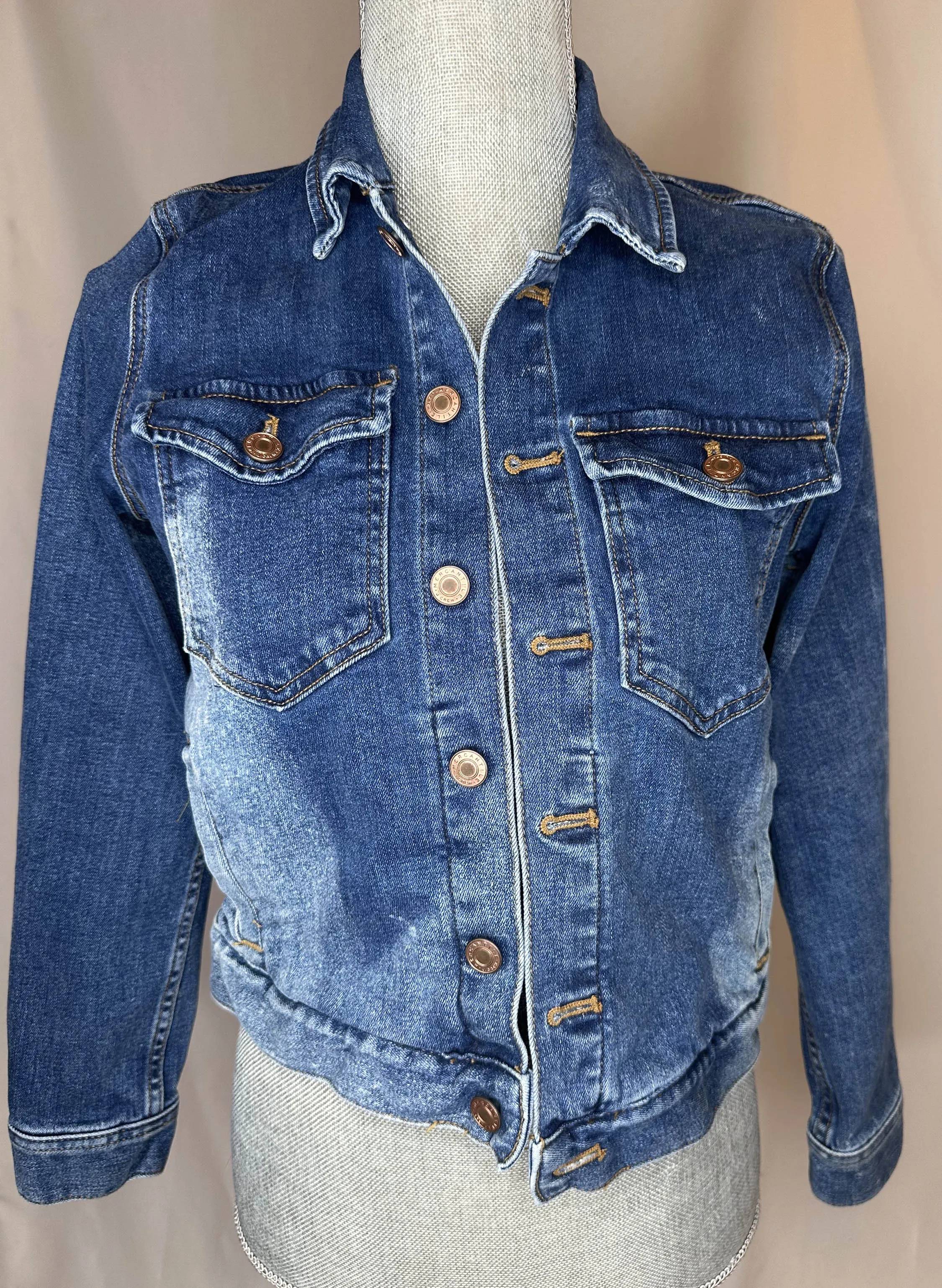 Full Crystal Elite Womens Denim Jacket