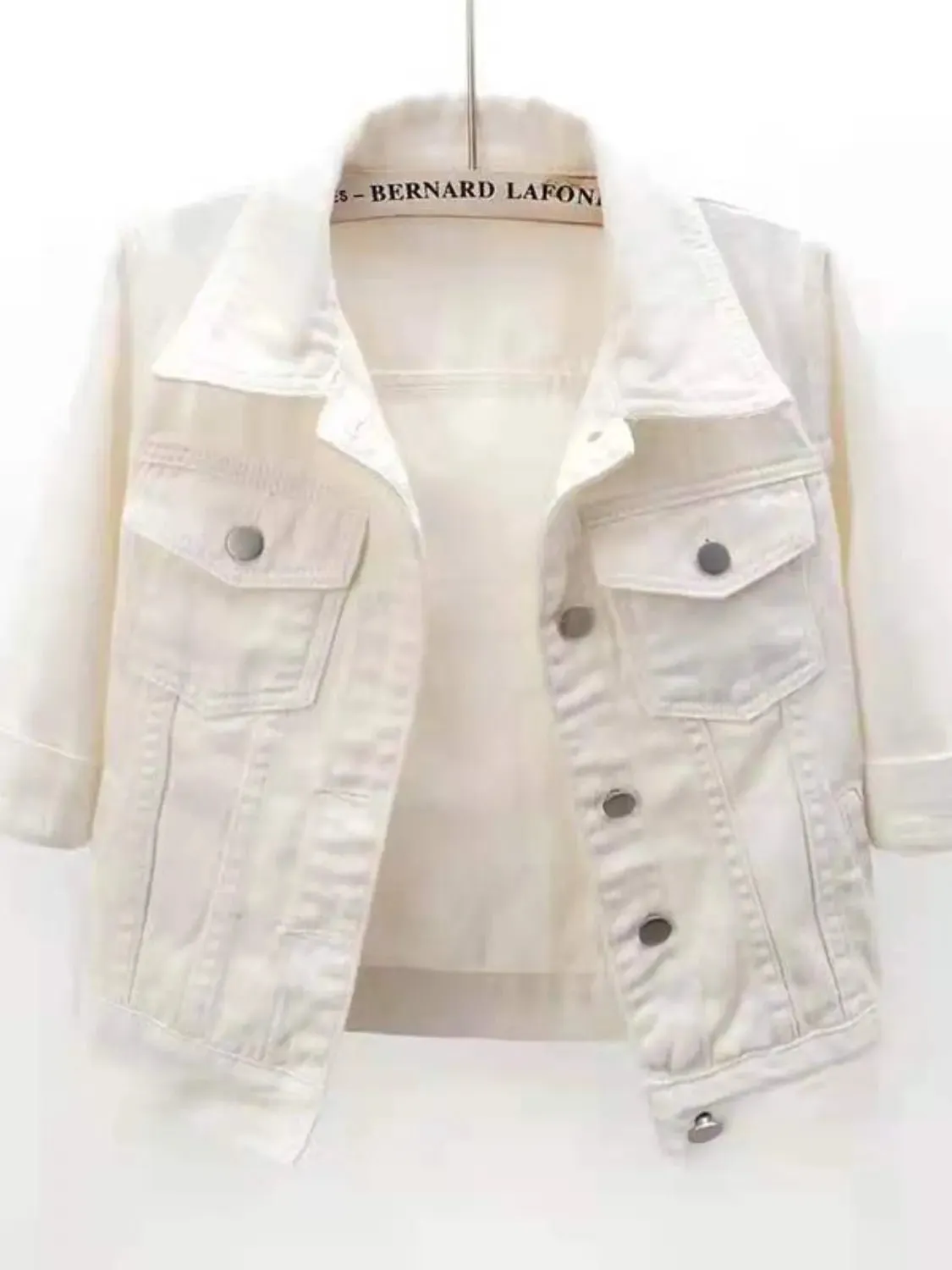 Full Size Cropped  Denim Jacket