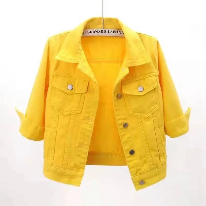 Full Size Cropped  Denim Jacket