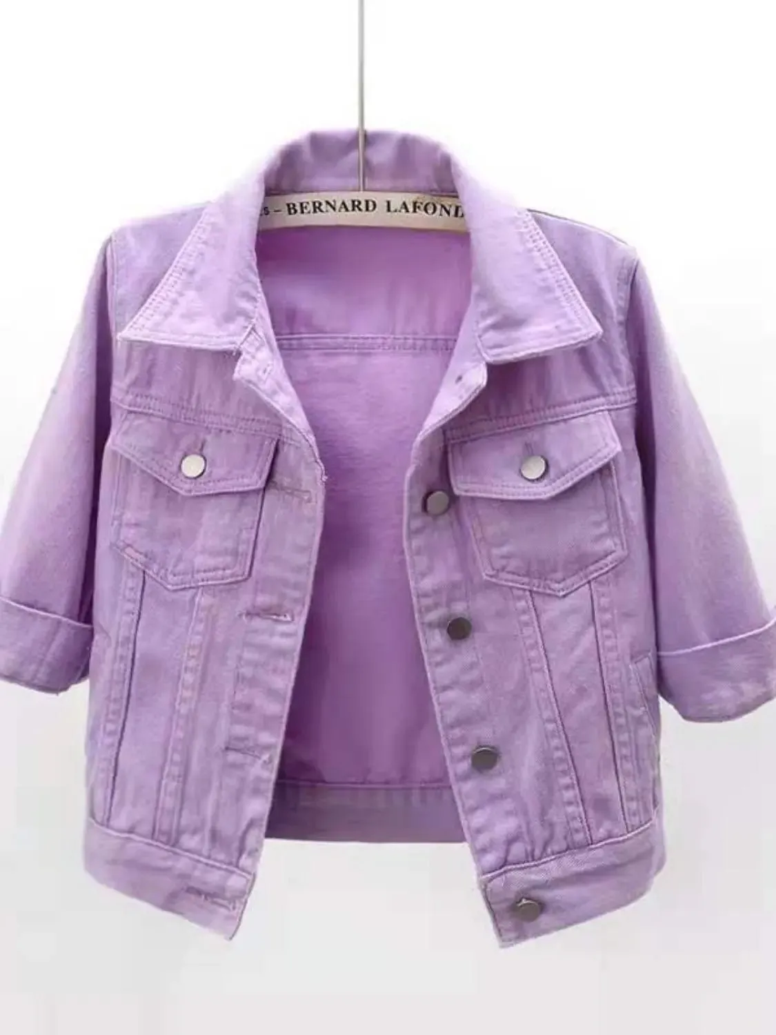 Full Size Cropped  Denim Jacket