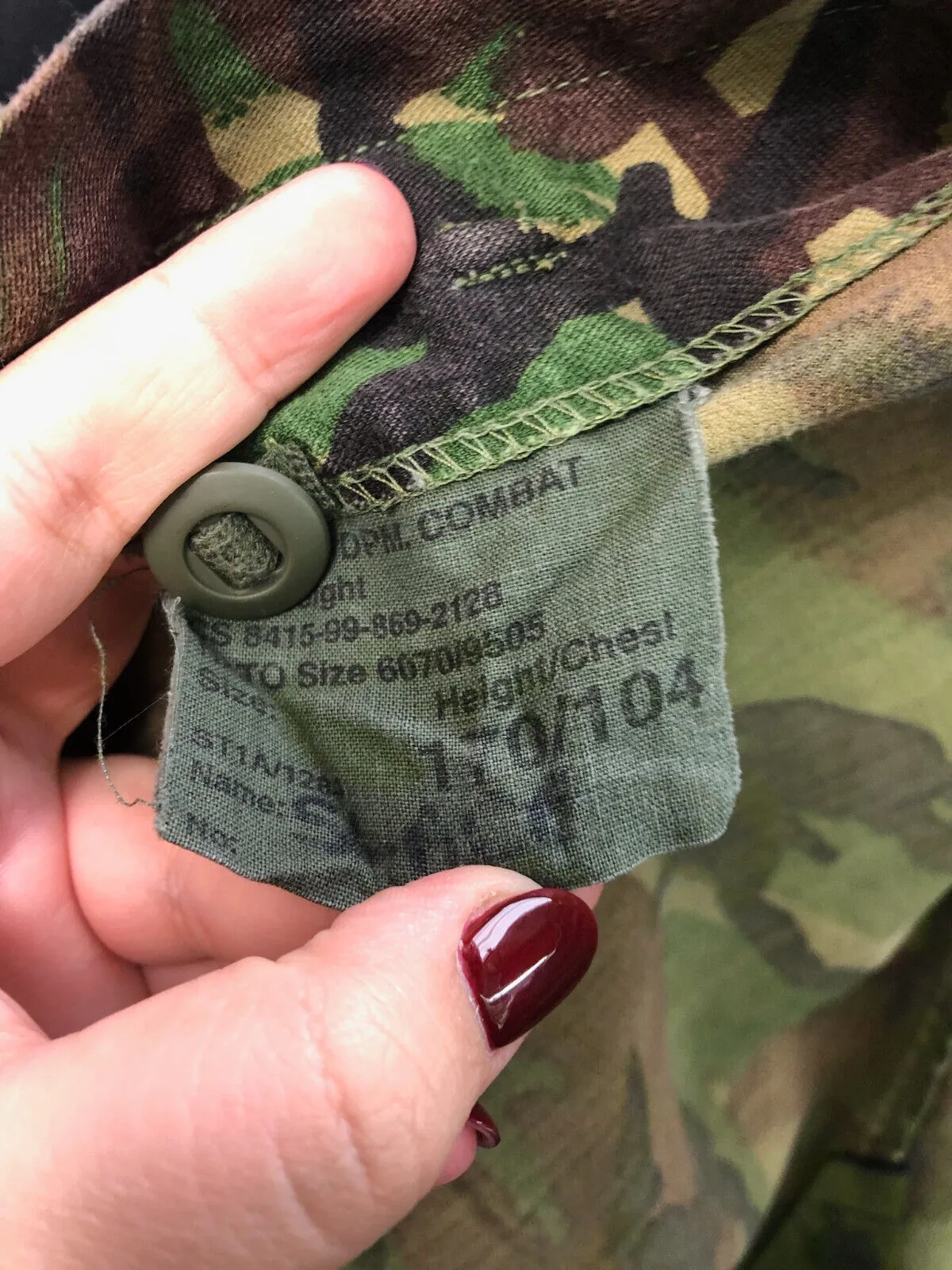 Genuine British Army Camouflage DPM Jacket - Size 170/104