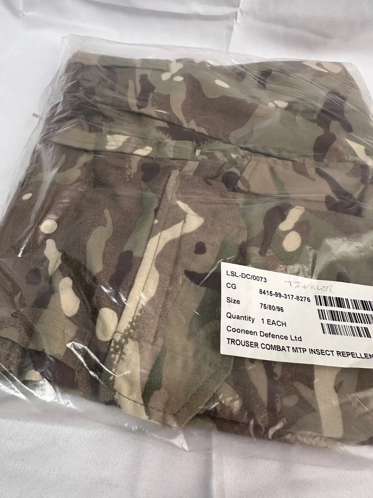 Genuine British Army Combat Trousers - Size 75/80/96 - New Old Stock