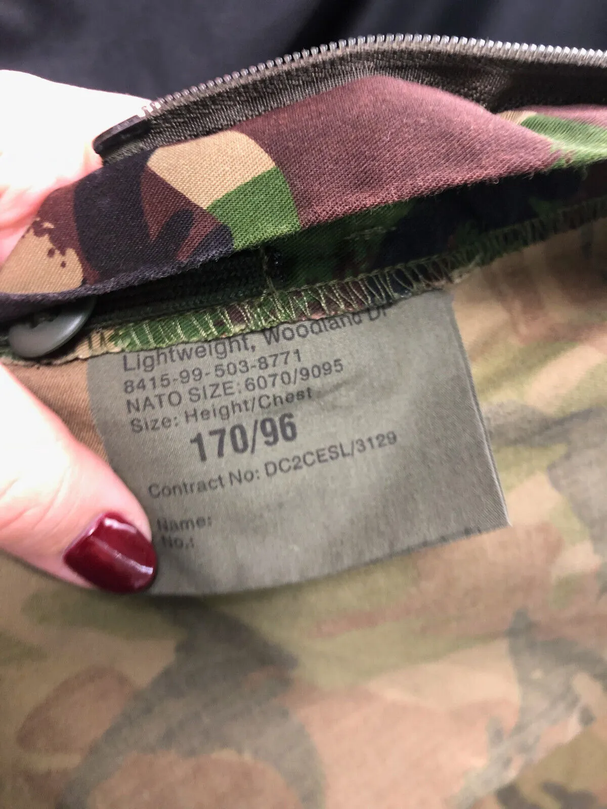 Genuine British Army DPM Camouflage Jacket - Size 170/96