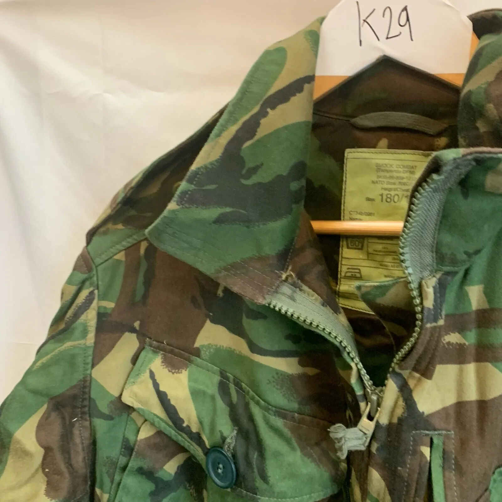 Genuine British Army Jungle DPM Camouflage Smock Combat Jacket - Size 180/112