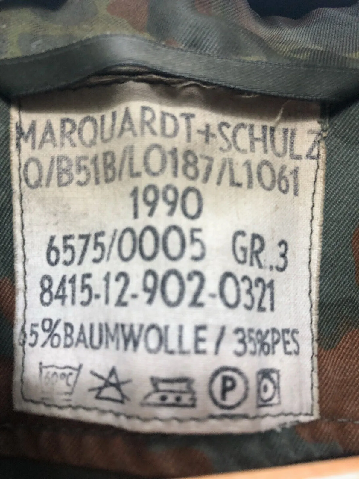 Genuine German Army Flektarn Combat Smock Jacket - Size 167/105