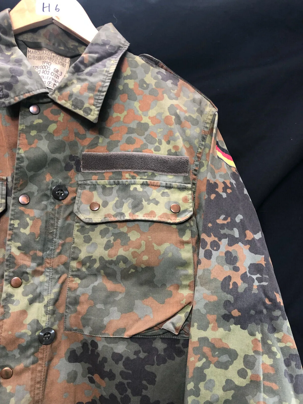 Genuine German Army Flektarn Combat Smock Jacket - Size 167/105