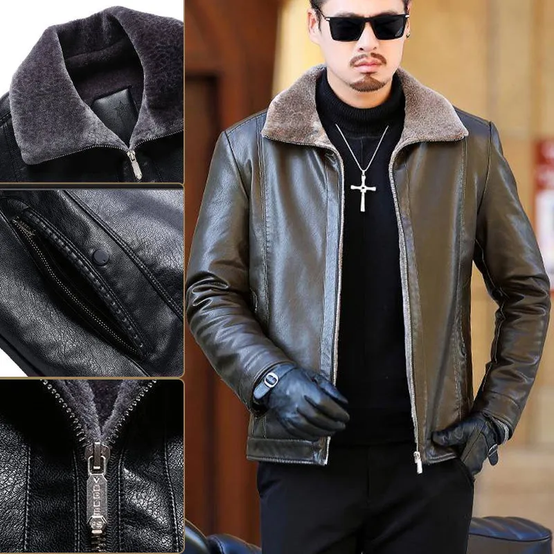Gerald – Fashionable Men's Warm Leather Jacket