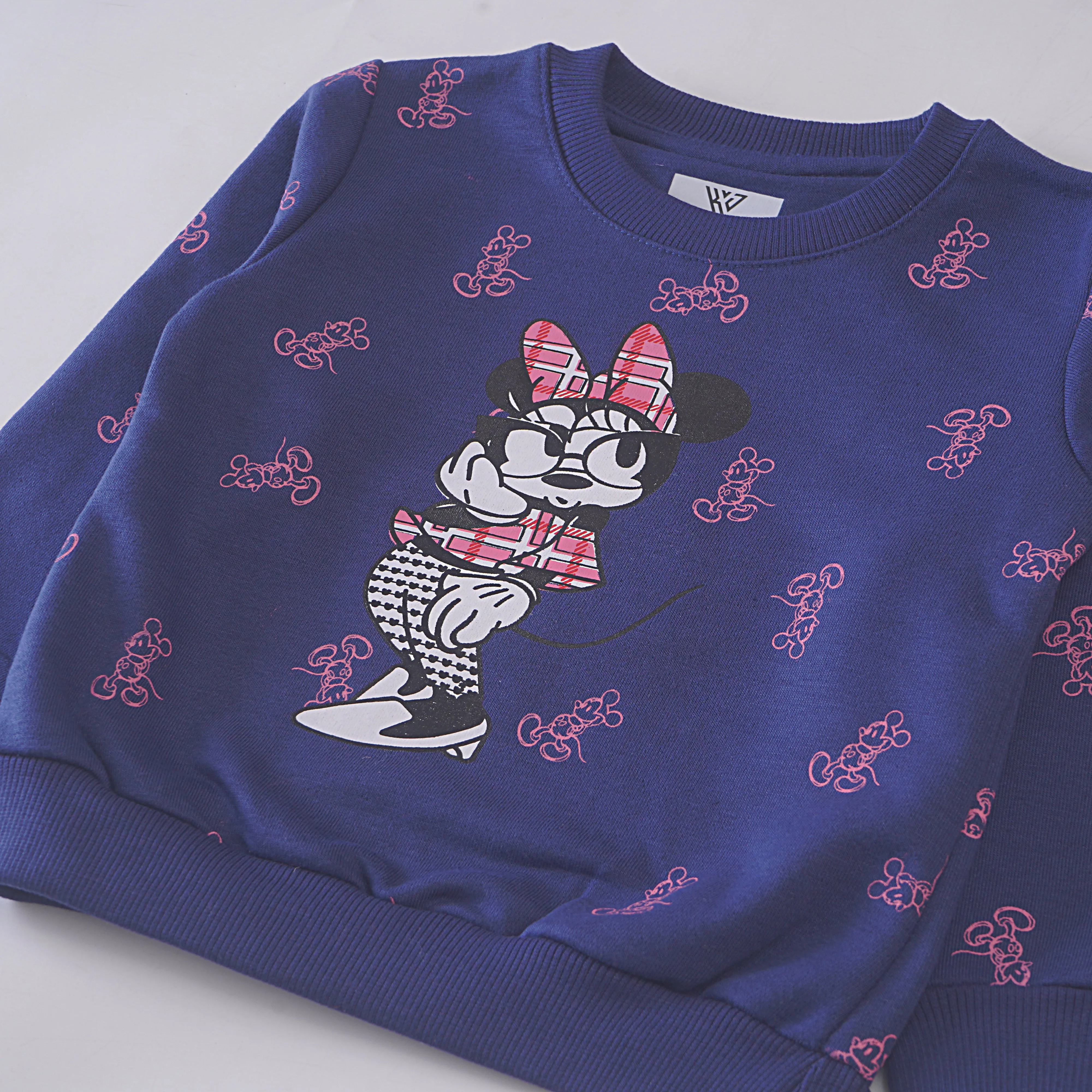 Girls Printed Full Sleeve Sweat T-Shirt (7220)