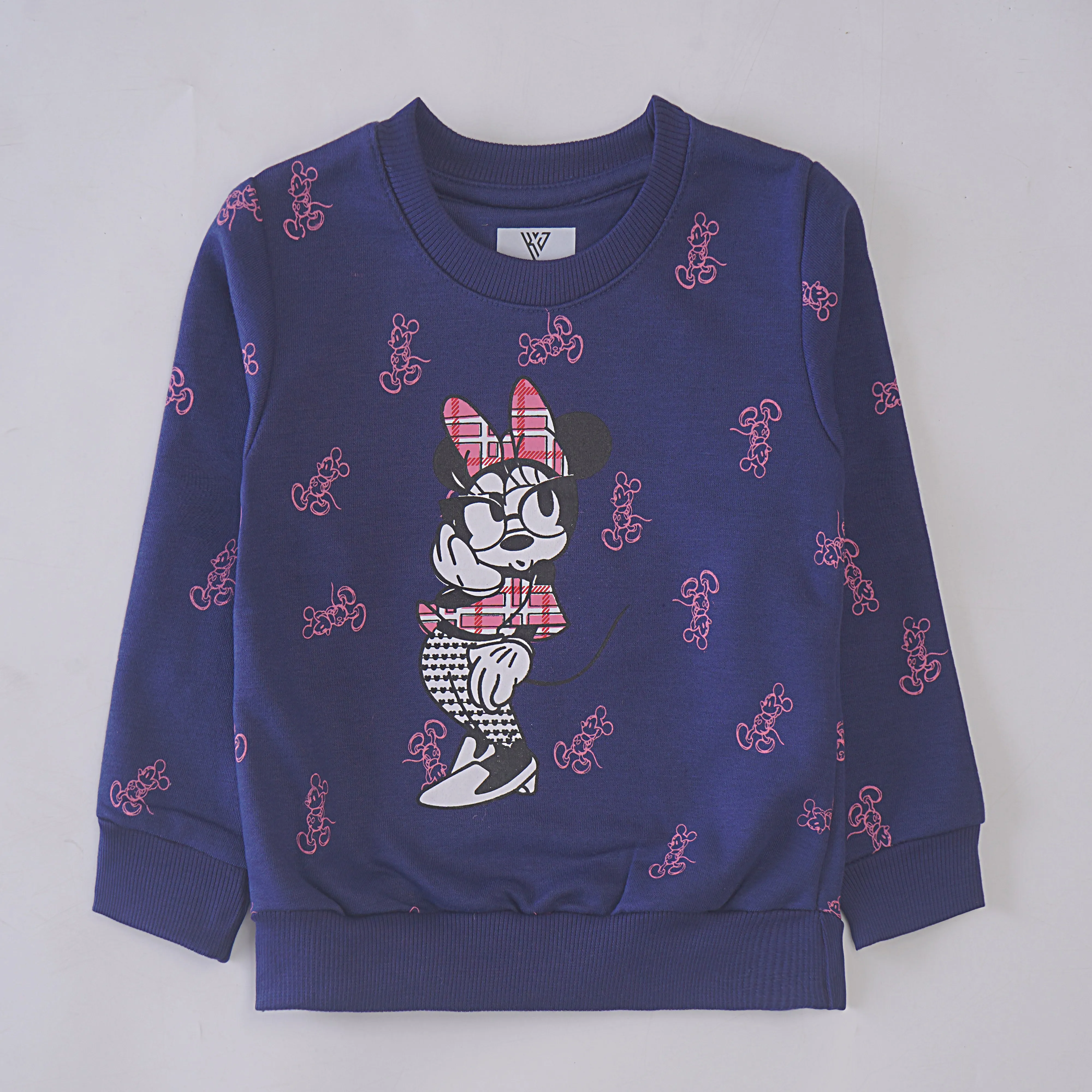 Girls Printed Full Sleeve Sweat T-Shirt (7220)