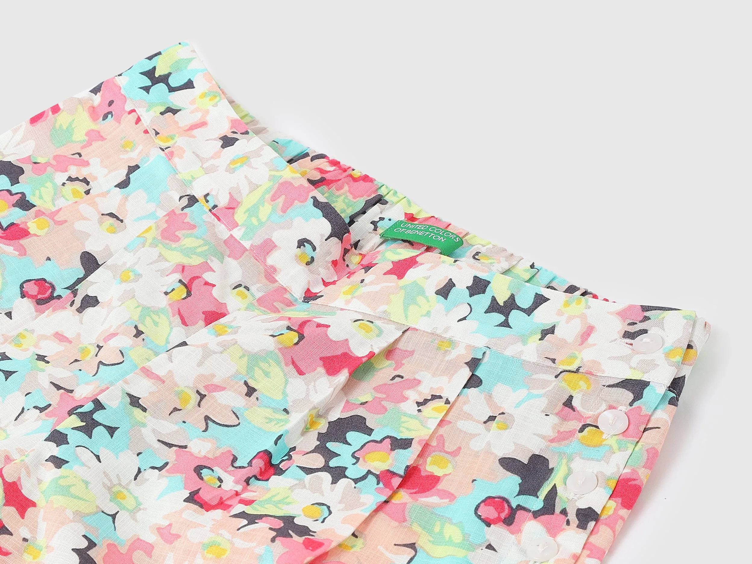 Girls Printed Regular Fit Trousers