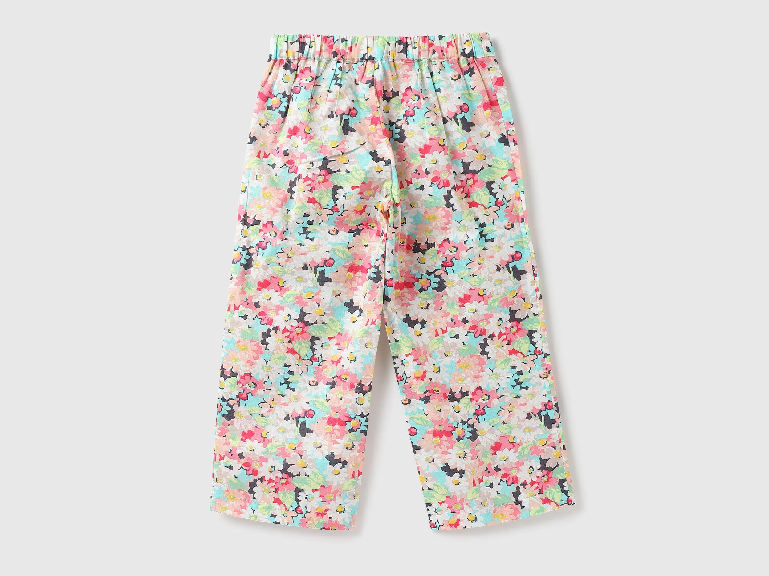Girls Printed Regular Fit Trousers