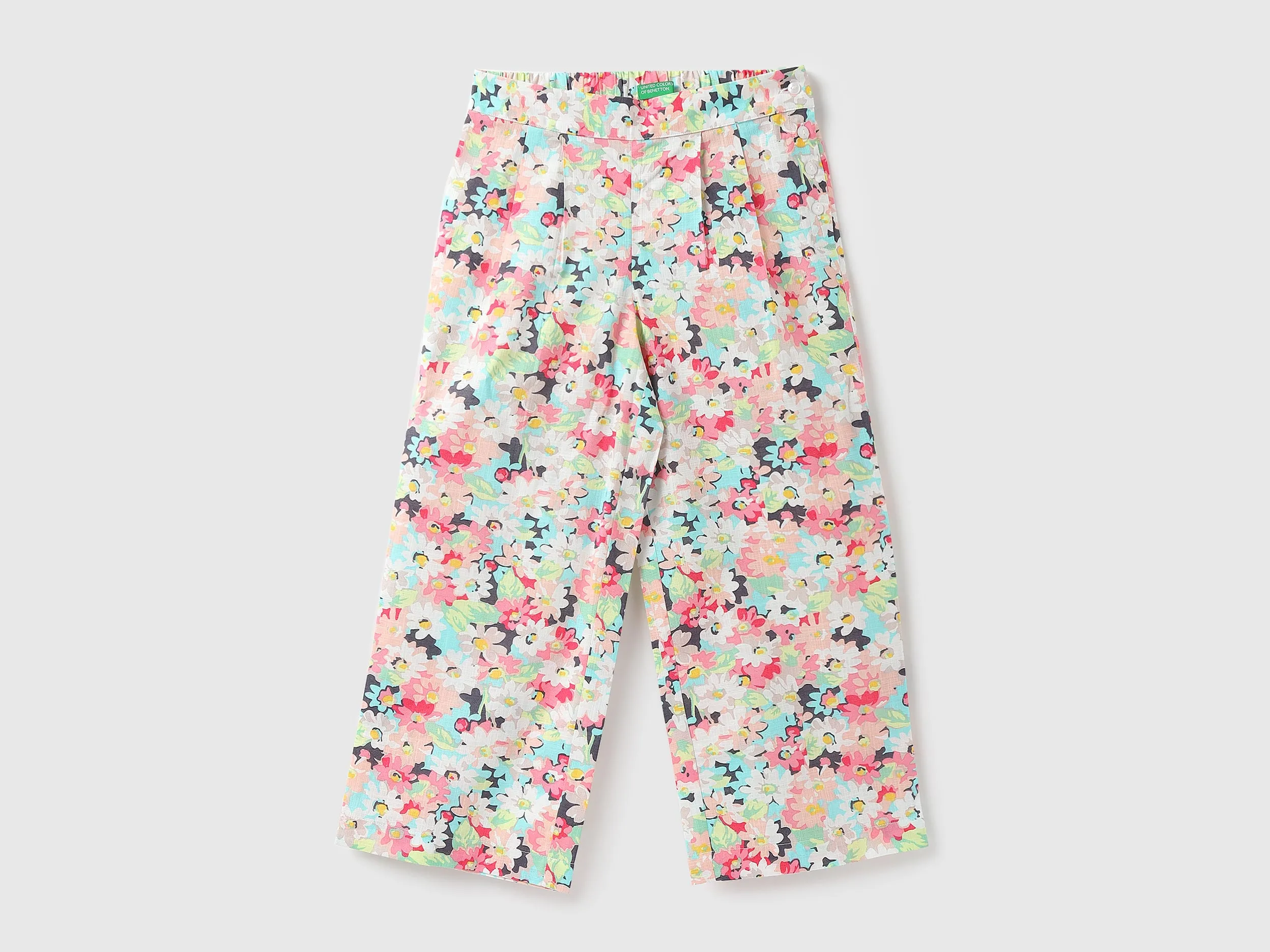 Girls Printed Regular Fit Trousers